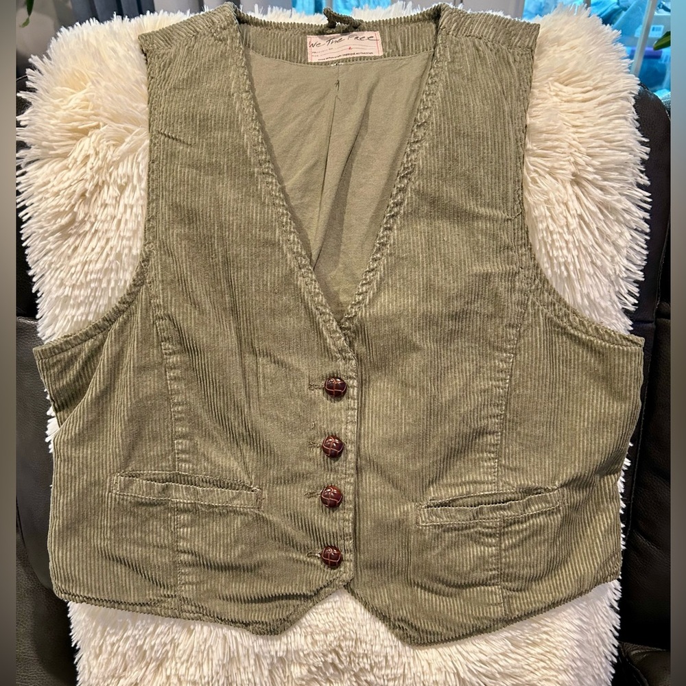 Free People Charley Cord Vest